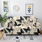 Красивый чехол для дивана с бабочками, эластичный чехол для дивана с 3D принтом для гостиной из спандекса, эластичный чехол для дивана из полиэстера
