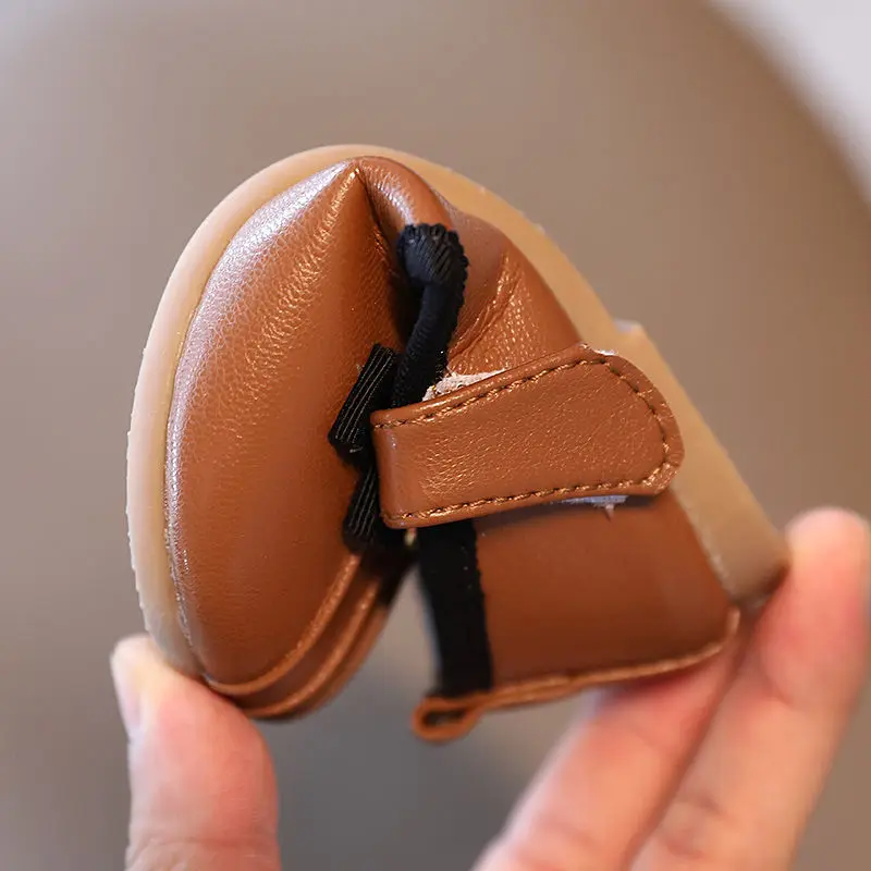 Детские кожаные мокасины для девочек Туфли Мэри Джейн с мягкой нескользящей