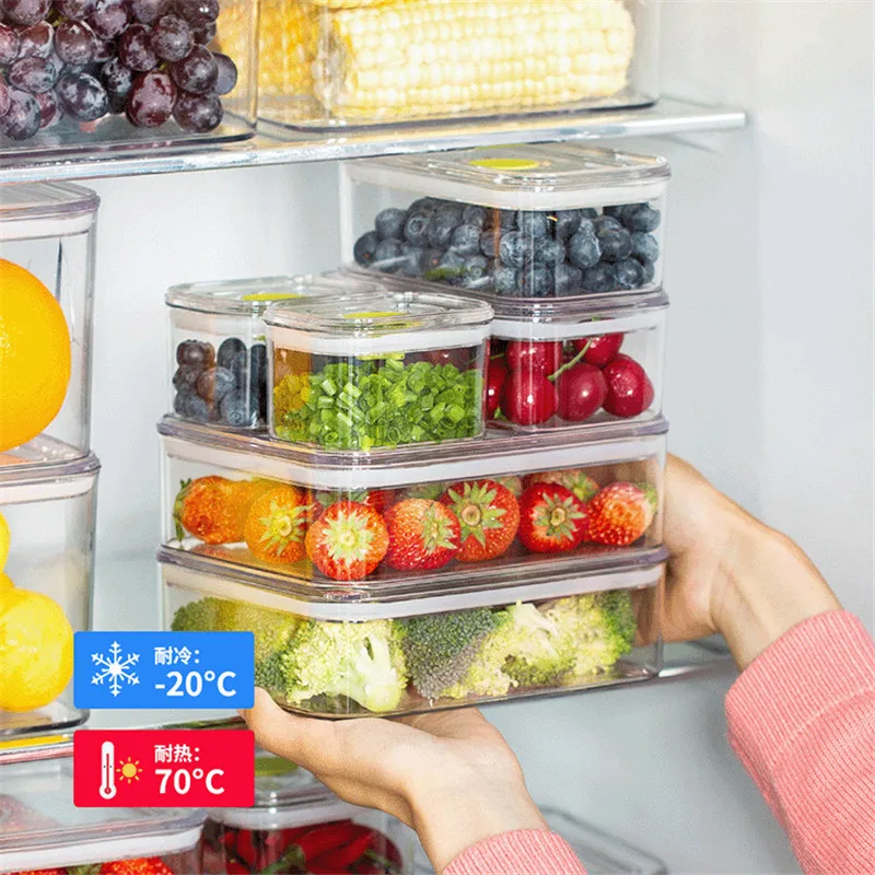 Кухонный Контейнер для хранения пластиковые коробки пищевых продуктов