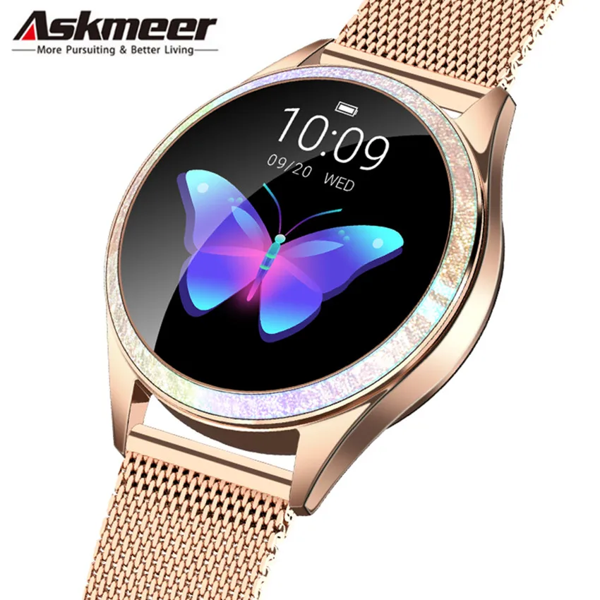 KW20 Women Smart Watch Fashion Lovely Bracelet Heart Rate Monitor Sleep Monitoring Smartwatch for IOS Android PK H8 S3 KW10 Band |