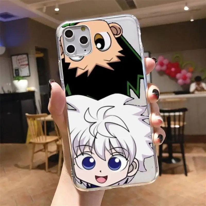 

Hisoka Anime Hunter X hunter Cute Phone Case Transparent for iPhone 11 12 mini pro XS MAX 8 7 Plus X XR