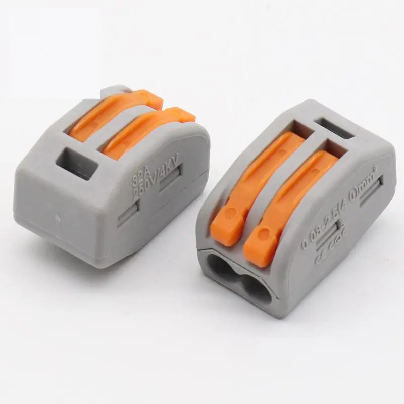 

5pcs 2 Pin Universal compact wire connector conductor PCT-212 spring lever cable connector