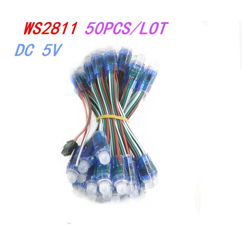 WS2811 RGB светодиодный модуль IP68 Водонепроницаемый DC5V полноцветный пиксельный