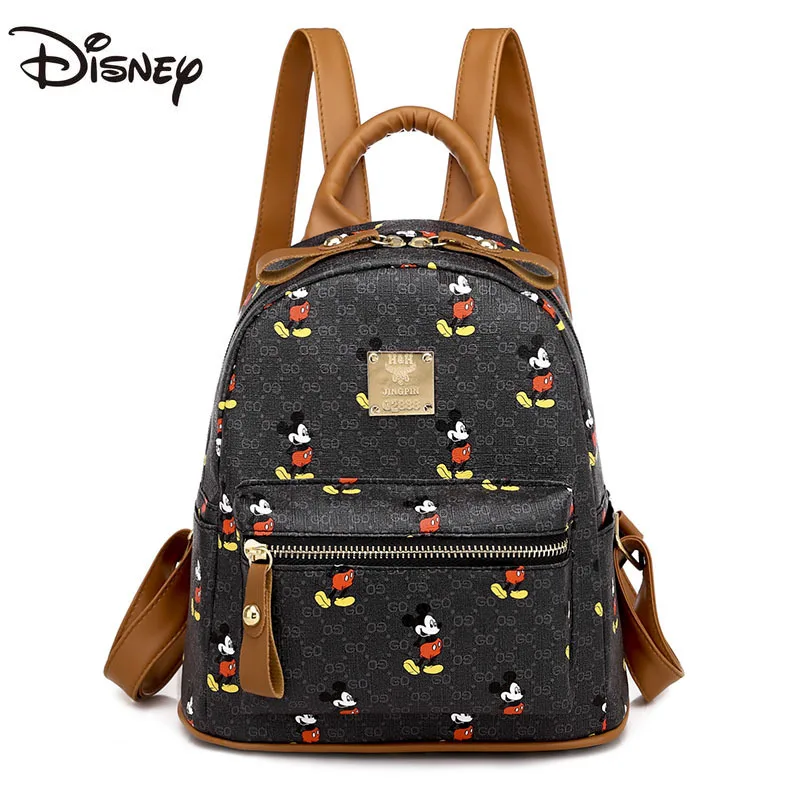 

Милый женский рюкзак Disney с мультяшным рисунком, вместительный Многофункциональный Стильный портативный дорожный ранец, прочный школьный п...