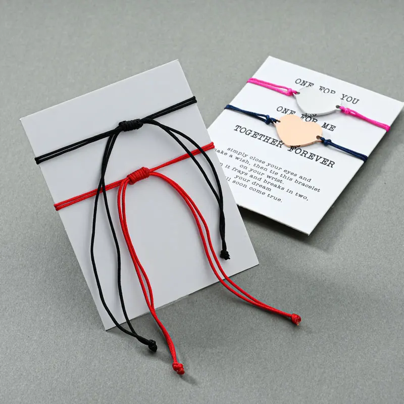 Романтический серебряный браслет с персонализированным сердцем для женщин и