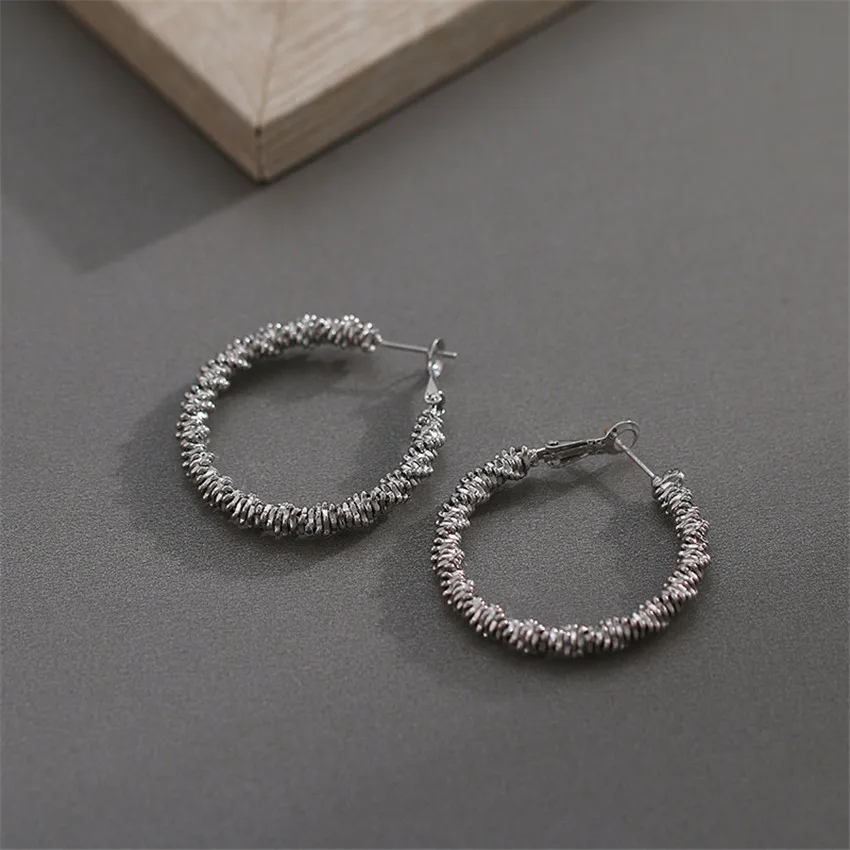 41x45 мм модные спиральные медные латунные серьги-гвоздики самодельные серьги