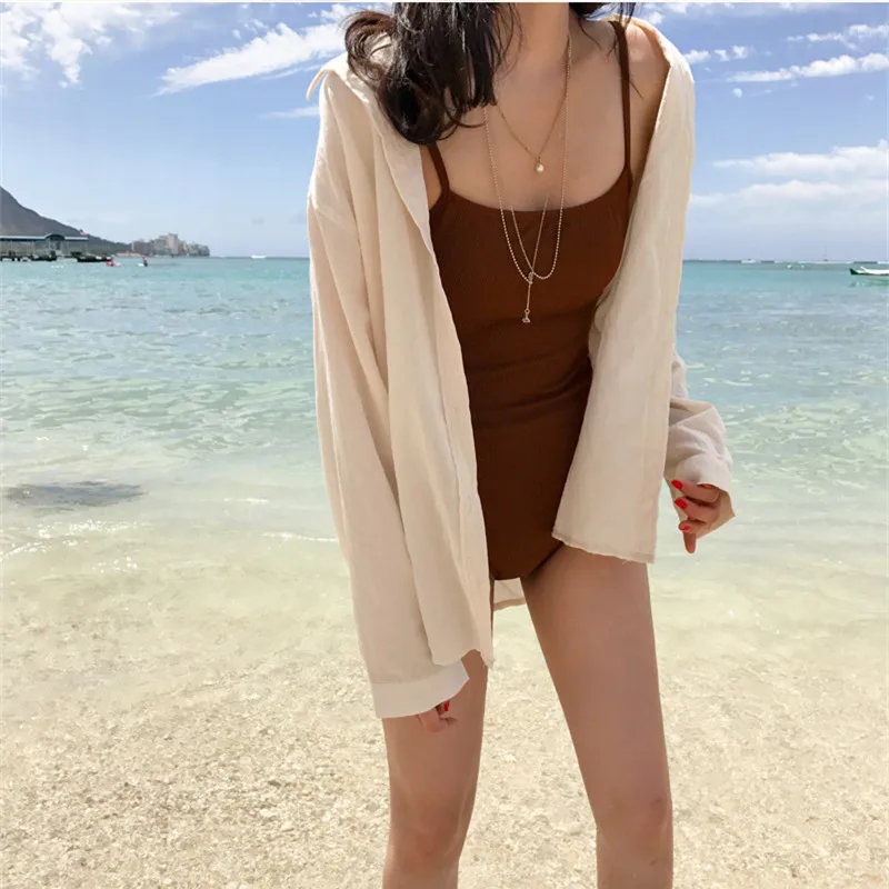 

Women's Sexy Vintage Wine Red Swimsuit Open Back Strap Triangle One-piece Swimsuit