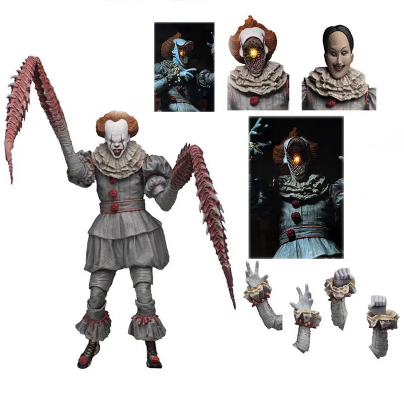 Светодиодный оригинальный NECA 4 головы Стивен Кинг это конечная модель фигурки