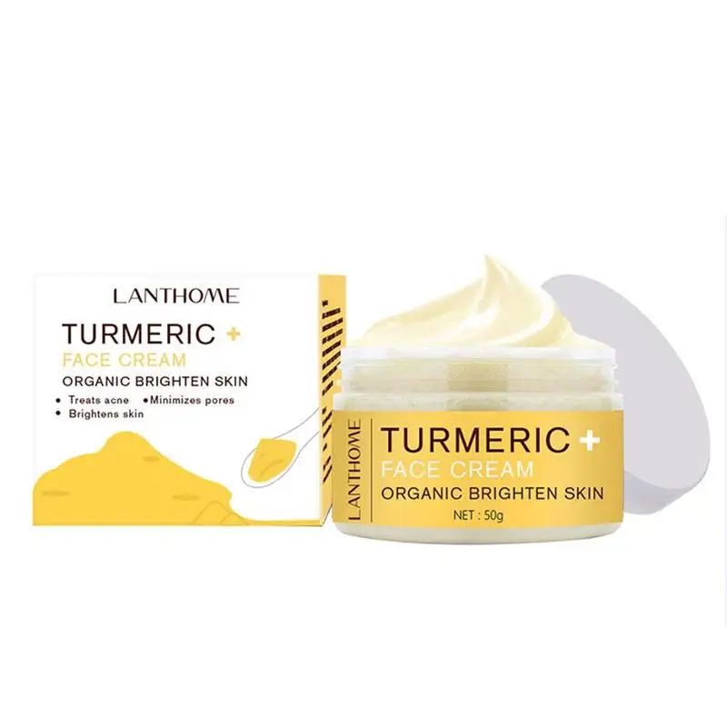 

Herb Turmeric Face Cream Collagen Hyaluronic Acid Shrink Pores Firming Improve Puffiness Moisturizing Skin Care