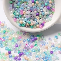multicolor czech glass seed spacer beads 234mm austria crystal round beads for kids jewelry diy making accessories