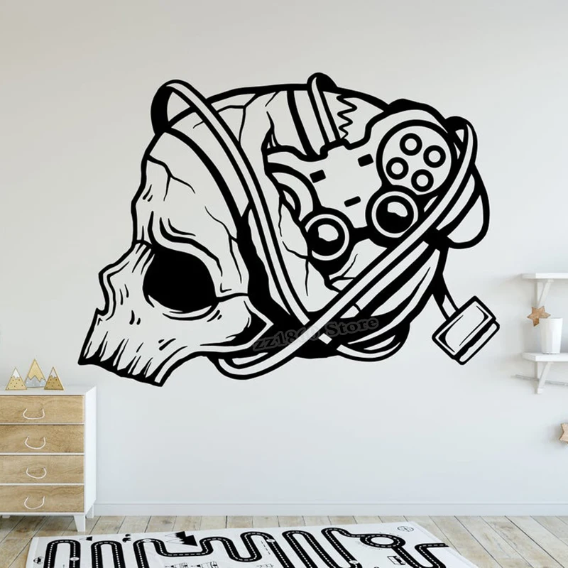 Наклейка на стену для геймера Eat Sleep Game Controller Video настенный игровой стикер, декор детской игровой комнаты, Индивидуальные виниловые настенные картинки B821