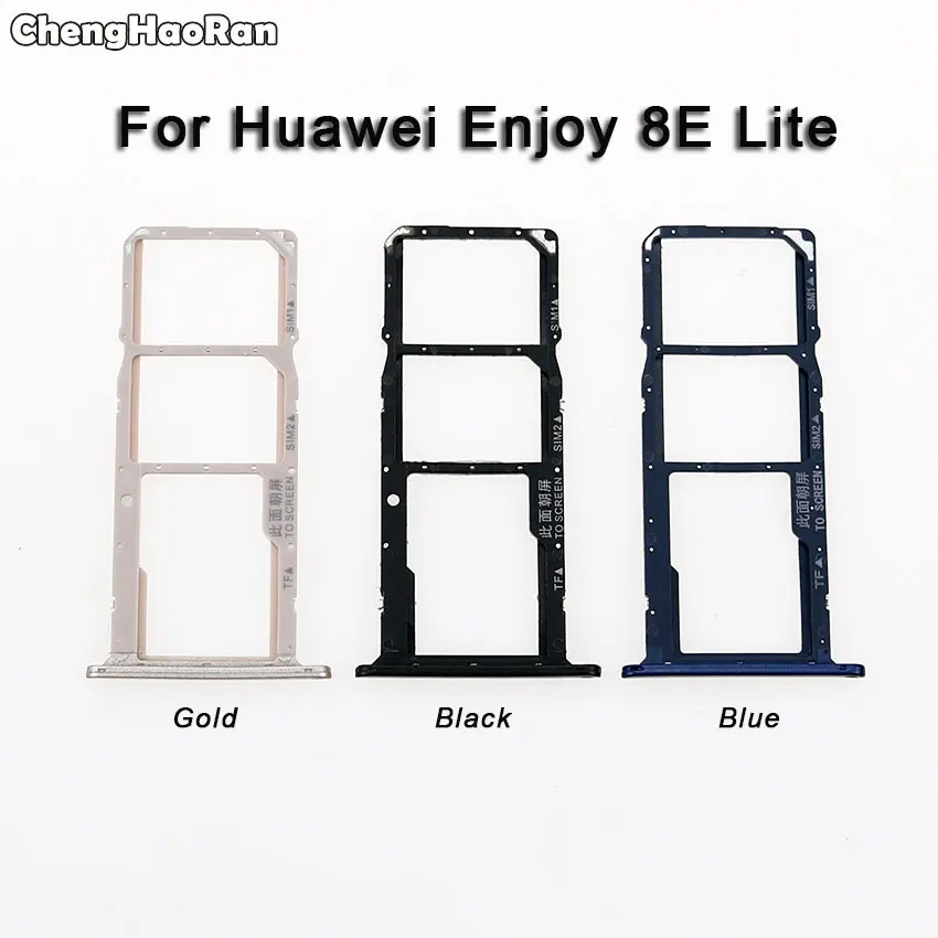 Лоток для SIM-карты ChengHaoRan держатель адаптер + лоток карт Micro SD Huawei Enjoy 8 Plus 8E Lite |