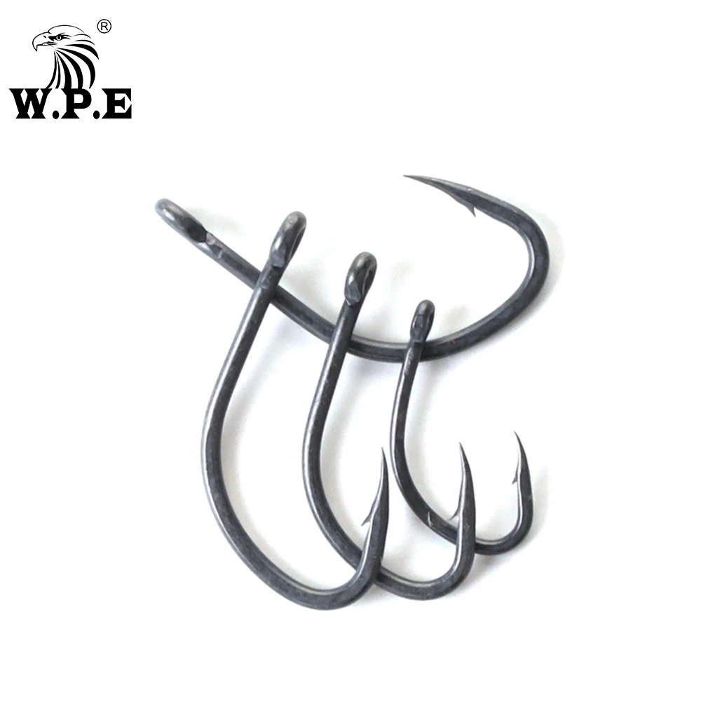 Бренд W.P.E рыболовные крючки с покрытием 30 шт./лот 2 #/4 #/6 #/8 # снасти крючок бородкой