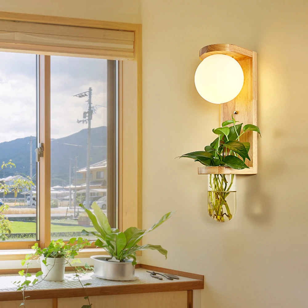Настенный светильник в скандинавском стиле комнатный для лестницы с кастрюлей