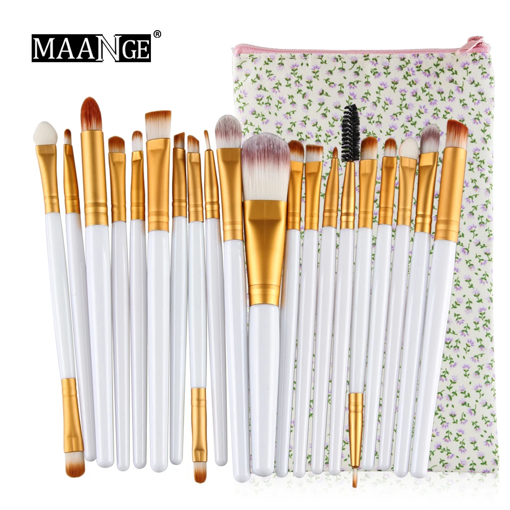 20 шт. набор кистей для макияжа пудра кисть глаз полный комплект косметических