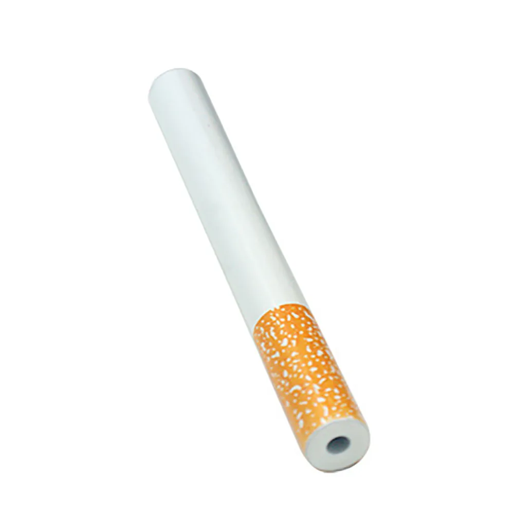 

Cigarette Rolling-Machine Tobacco Roller Cigarette Shape Metal Pipe Smoking Accessory One Hitter Tobacco Pipe Snuff Snorter #Y10