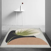 luxury carpet for living room large room decor abstract grey yellow rug bedroom modern floor mat nordic home soft carpet