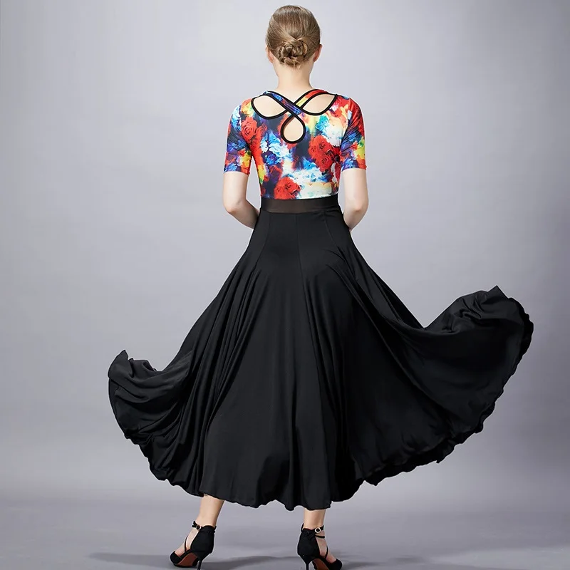 Платье для бальной комнаты с принтом женское платье вальса бальных танцев костюм