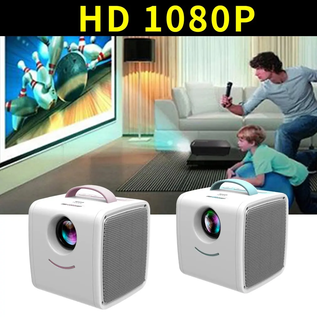 Mini Q2 Home Children Projector Portable Led Support Hd 1080P Small 20-80 Inch Projection Size | Компьютеры и офис