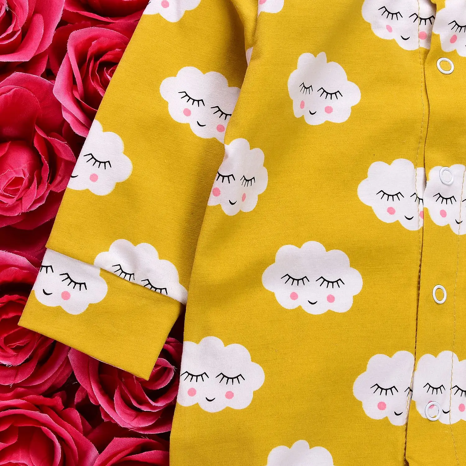 Облако Детские ползунки с рисунком Спортивный костюм для малышей длинным