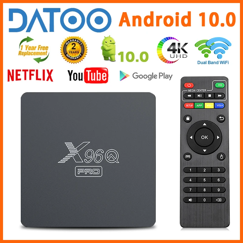 

Приставка Смарт-ТВ X96Q Pro, Android 10,0, 4-ядерный процессор Allwinner H313, 2,4 ГГц, Wi-Fi, 4K, 1080P, 2 + 16 Гб