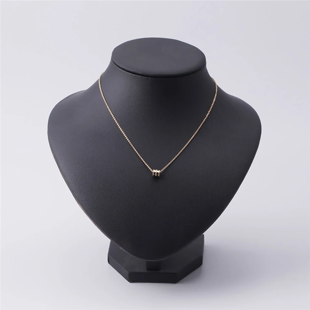 Модная женская подвеска в форме цилиндра цепочка для ключицы вечерние ювелирные