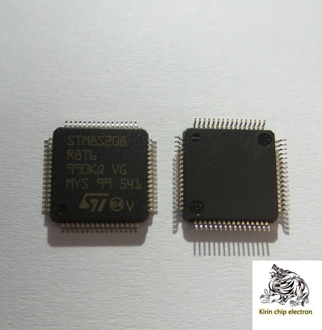 

10pcs / lot stm8s208c8t6 stm8s208r8t6 LQFP-64 8-bit microcontroller