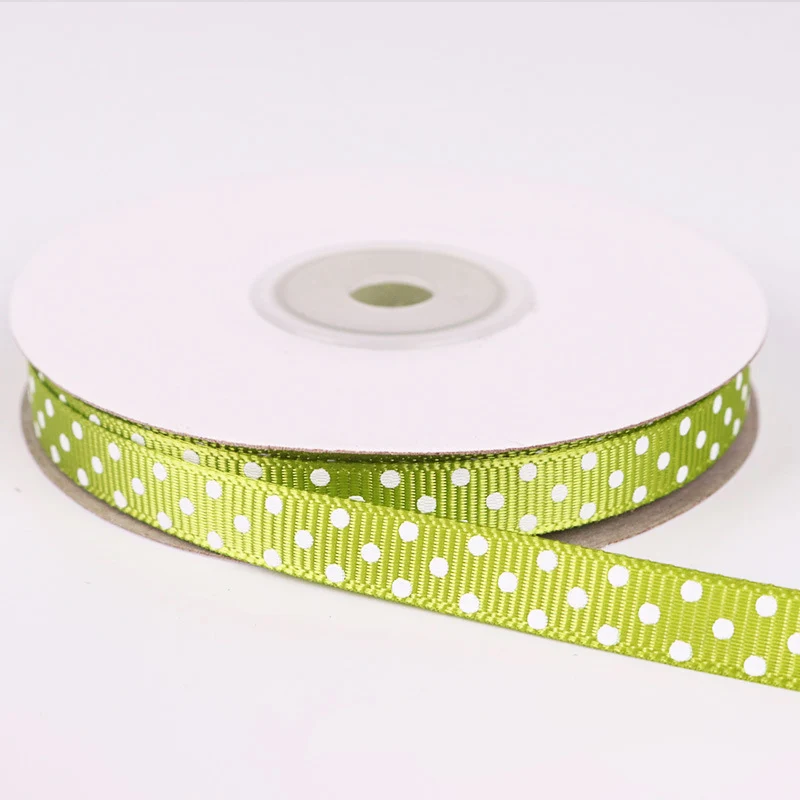 5 ярдов/рулон мультфильм в горошек напечатанный Grosgrain ленты милые серии ленты обруч для волос для девочки 10 мм - Цвет: 96