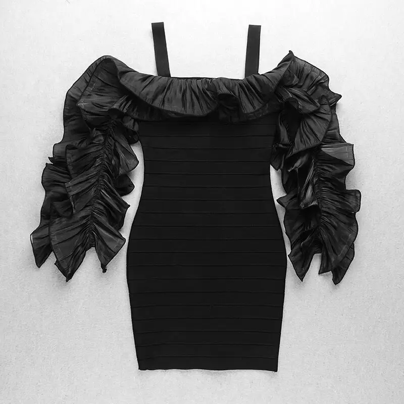 Модное женское платье Бандажное вечернее 2020 летнее Клубное сексуальное