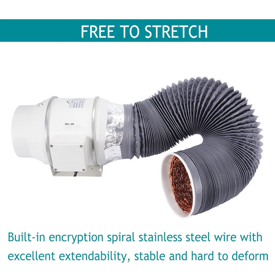 Гибкий Алюминиевый трубопровод шланг Водонепроницаемый трубы вентиляционный