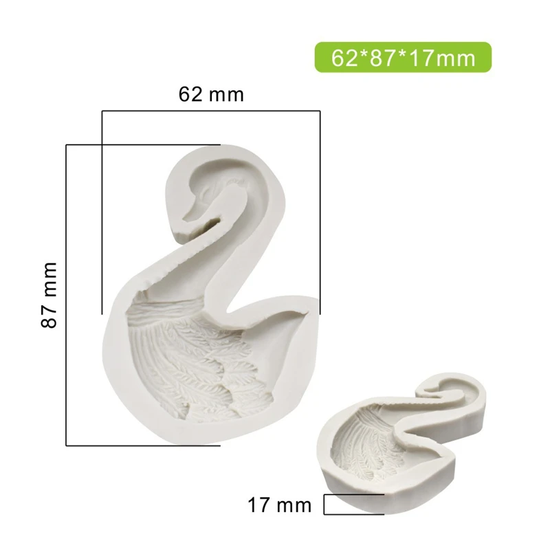 Силиконовая 3D форма в виде фламинго для торта свечи мыла желе глина свадебное