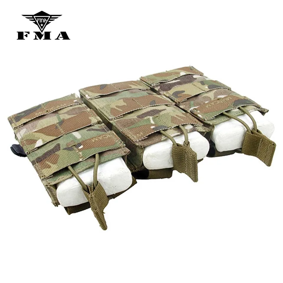 Тактические Чехлы FMA TMC тройная сумка для магазина Molle 556 Тактическая Военная