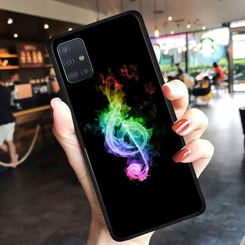 

Music notes Pattern Phone Case For Samsung A50 A51 A71 A12 A72 A52 A32 A02 A20E A31 A40 A70 A80 Fundas coque
