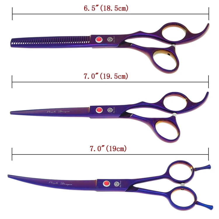 Фиолетовый дракон 7 0 &quotпрофессиональные ножницы для домашних животных ухода за