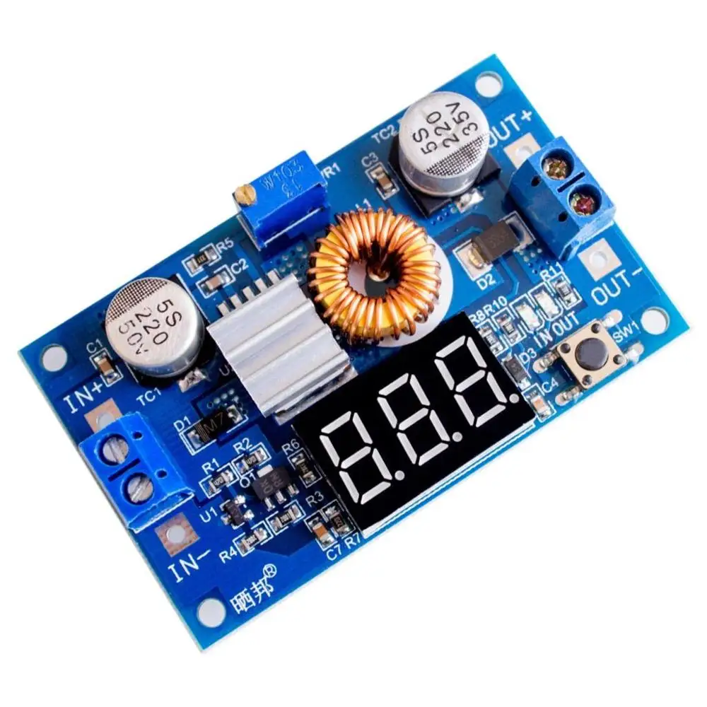 1 шт. XL4015 5A высокой мощности 75 Вт adjustable Регулируемый понижающий модуль +
