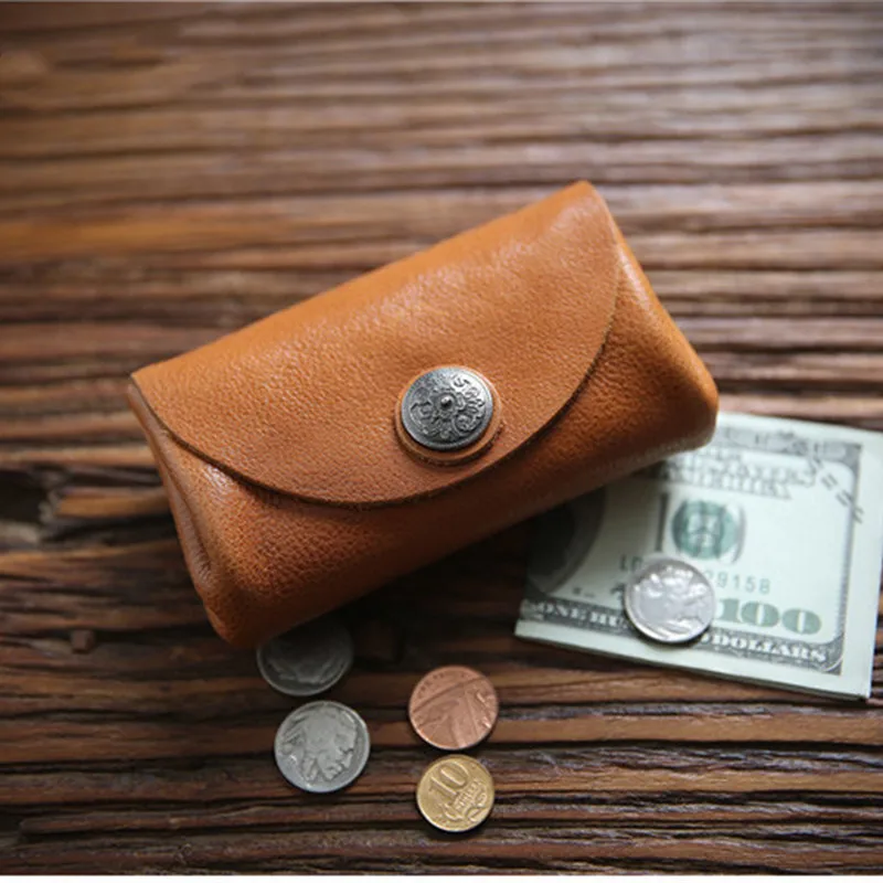 Кошелек LEACOOL из натуральной воловьей кожи для мужчин и женщин миниатюрный