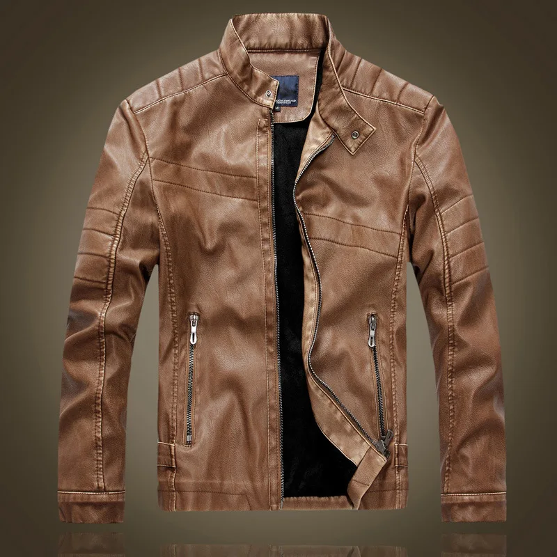 

Autumn New Spring Male Motorcycle Men Jaqueta Couro Masculino Coat Bomber Leather Jacket