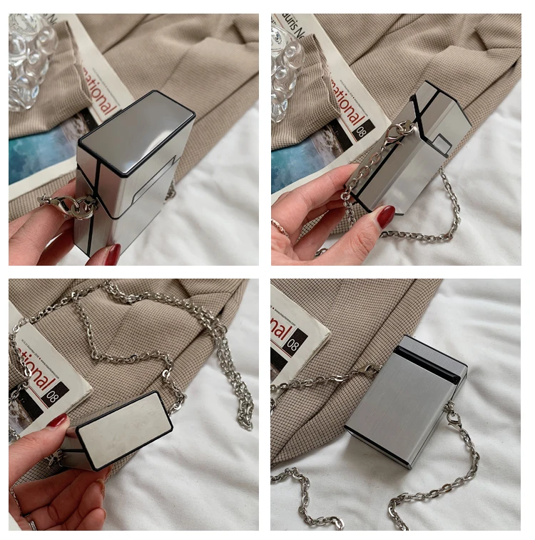

Mini Chains Box Crossbody Bags for Women 2021 Luxury Brand Shoulder Bag Designer Small Women's Bag Lipstick Coin Purses Female