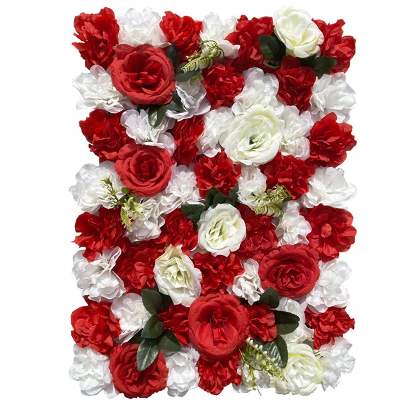 

40*60cm Artificial Flower Wall Decor Wedding Backdrop Party Event Birthday Scene DIY Silk Rose Flowers Room Decoration