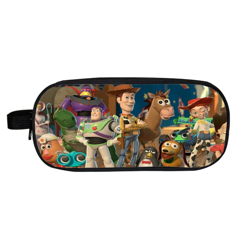 Toy Story Canvas Pencil Bag Figure Large Capacity Children Children's Back To School Gifts | Игрушки и хобби