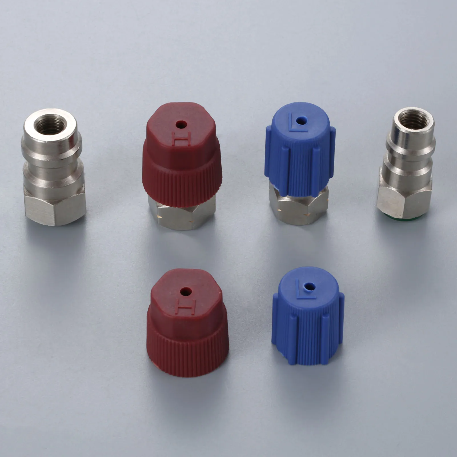 Прямые адаптеры с сердечником клапана и Сервисным портом колпачки R12 R22 в R134a