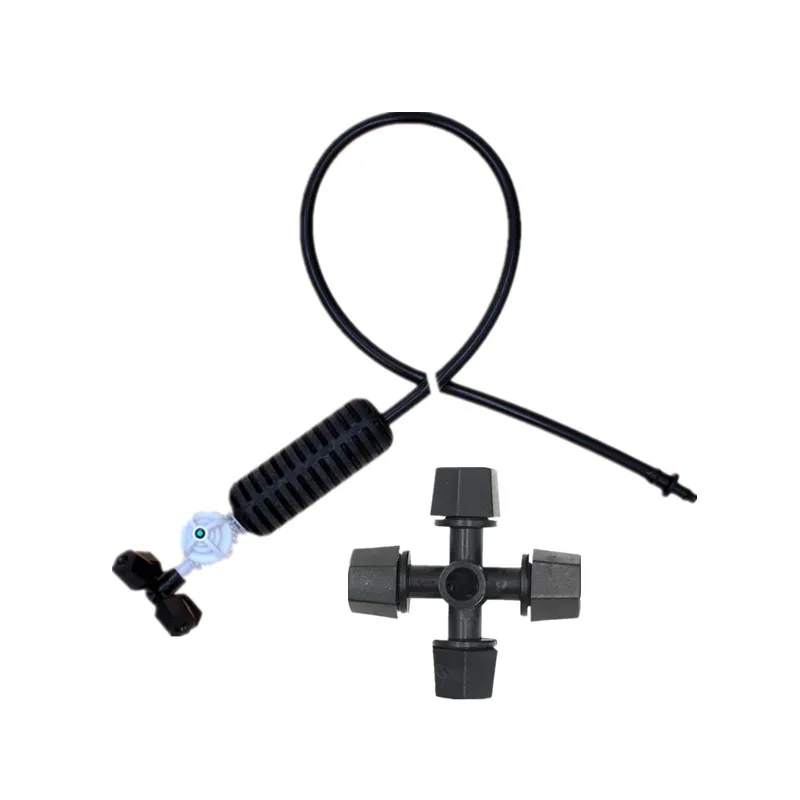 Набор разбрызгивателя черного Креста с противокапельным соединителем садовое