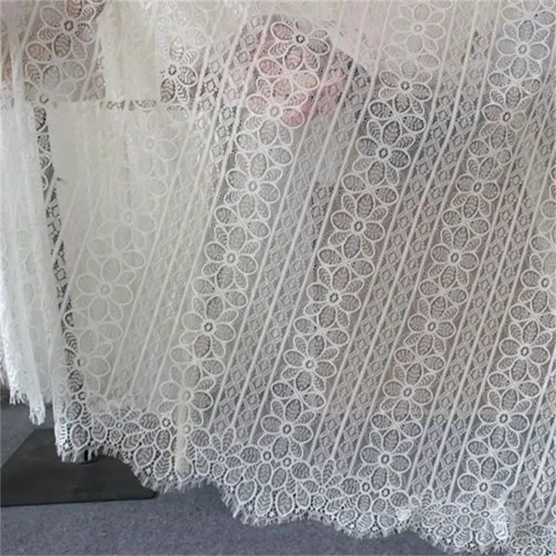 Кружево Шантильи длиной 3 м традиционная Свадебная кружевная ткань белая