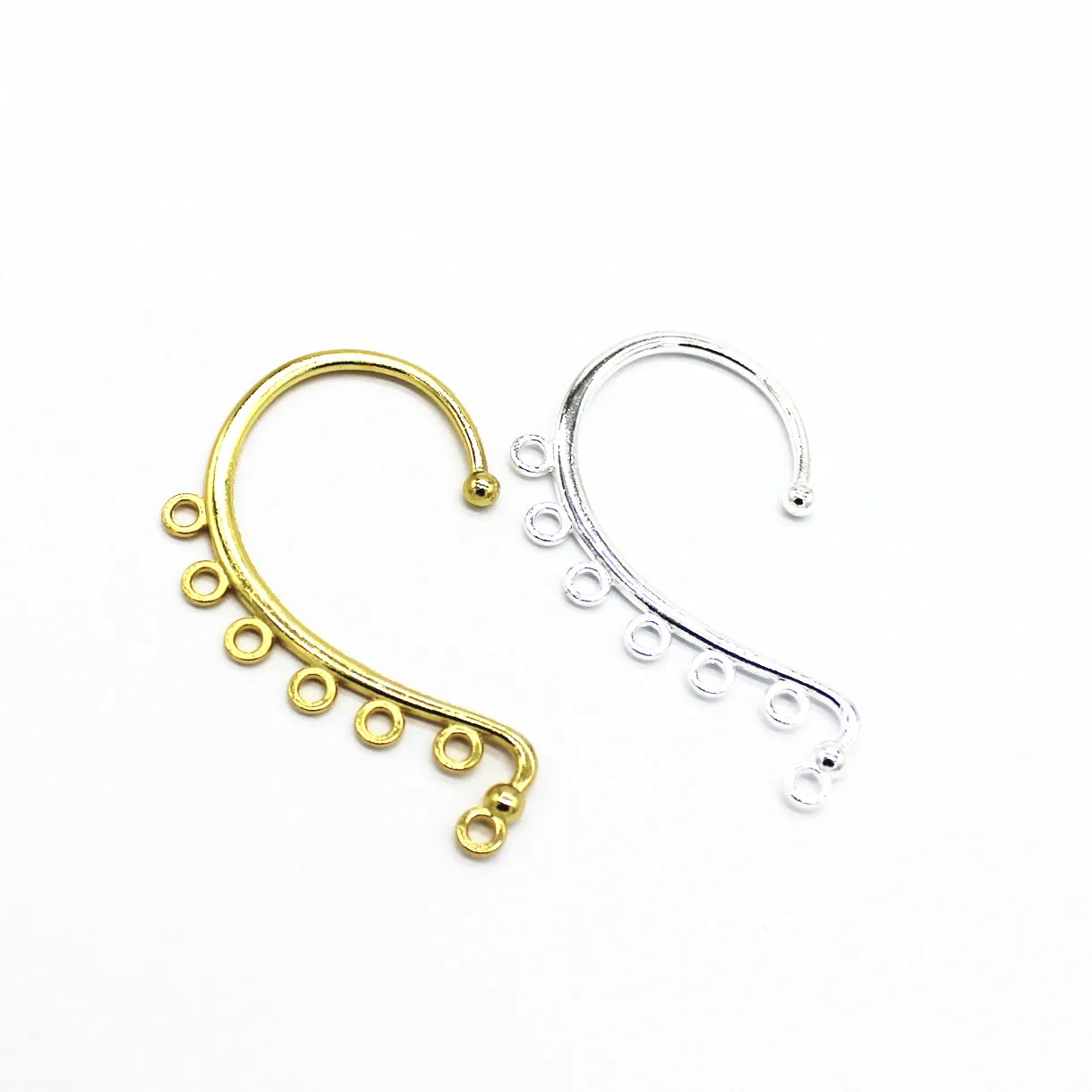 Соединители для подвесок из металлического сплава с золотым и серебряным