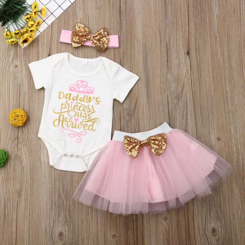 Нарядный комбинезон принцессы для новорожденных девочек юбка-пачка с повязкой