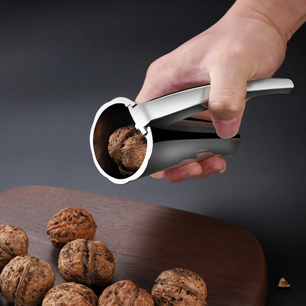 

New Zinc Alloy Walnut Clip Funnel Type Nutcracker Hazelnut Pecan Nut Pliers Multifunctional Shelling Tool Kitchen Accessories