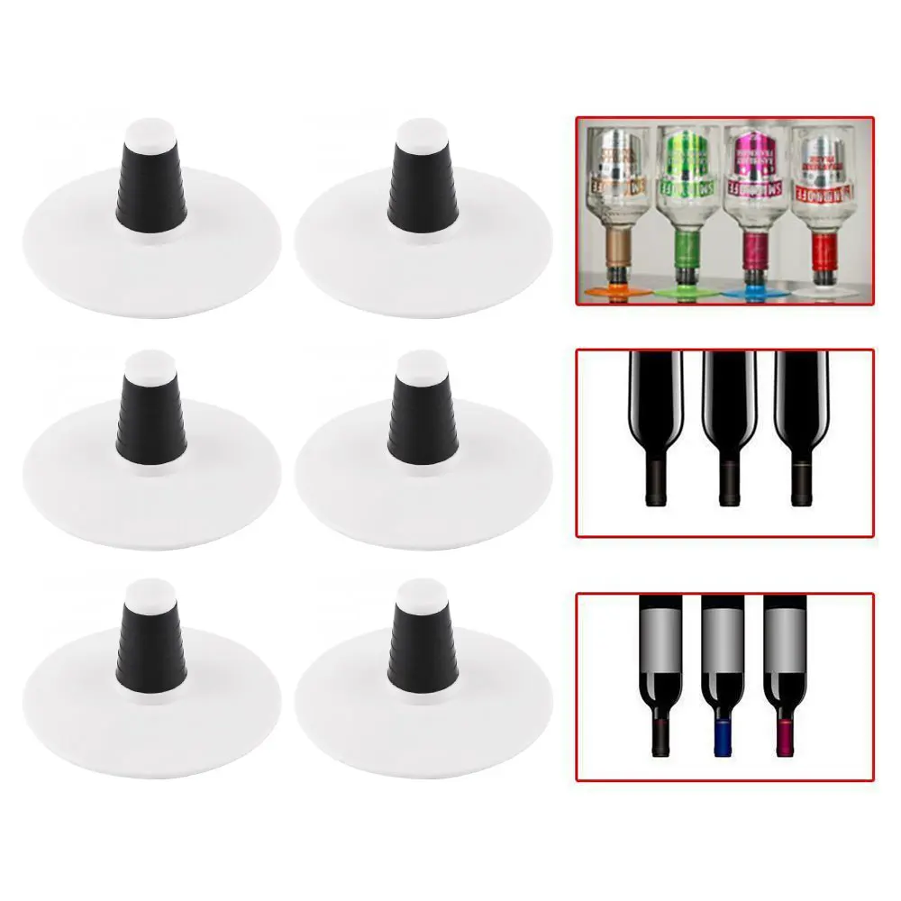 6 шт. винная бутылка с перевернутым верхом для пива держатель стебли подставка