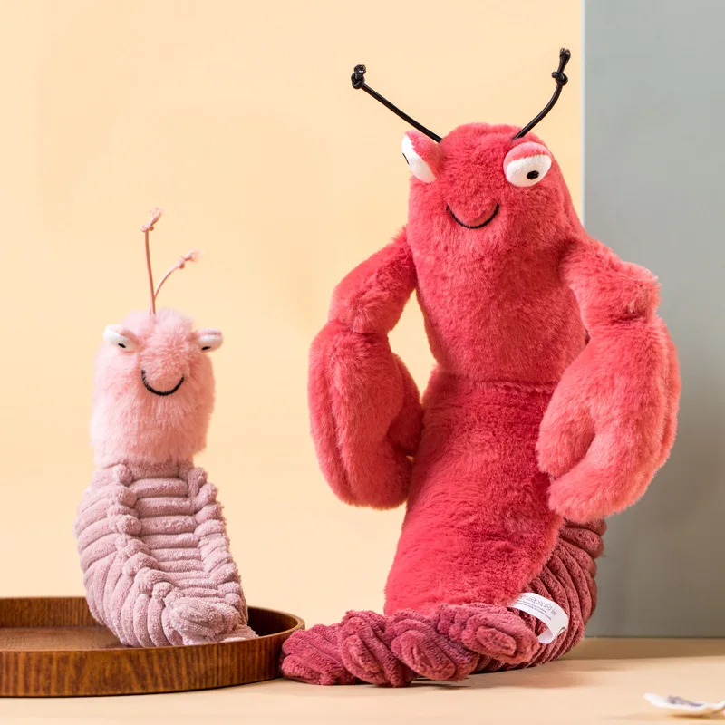 27 см Kawaii Креветки мягкие животные плюшевые игрушки милые креветки Куклы Мягкие