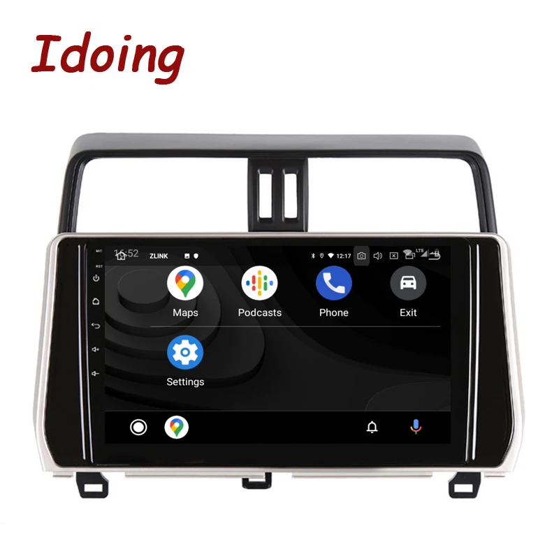 Автомобильная Мультимедийная система Idoing 10 2 дюйма Android для Toyota Land Cruiser Prado 150 2017