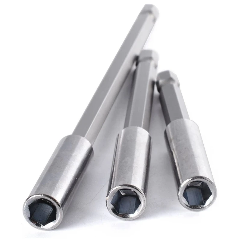 10 Pieces Magnetic Bit Holder Extension 1/4 Inch Hex Shank Quick Release Screwdriver Drill Set | Электроника